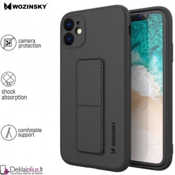 Wozinsky 4in1 švelnaus silikono dėklas - juodas (Apple Iphone 12 Mini)